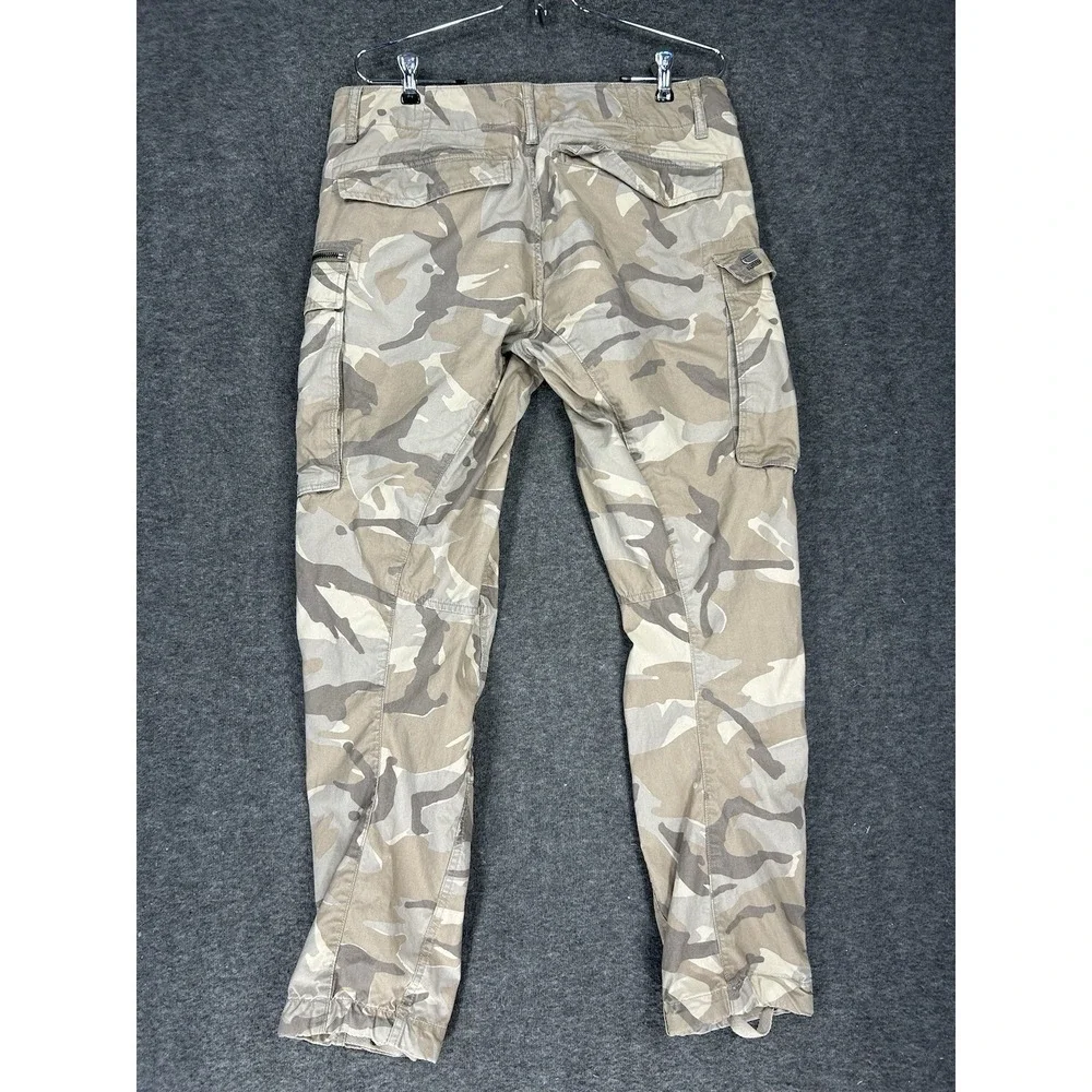 G-Star Raw Rovic Zip 3D Regular Tapered Cargo Pants Mens 31x32 (fits 33x30) Camo